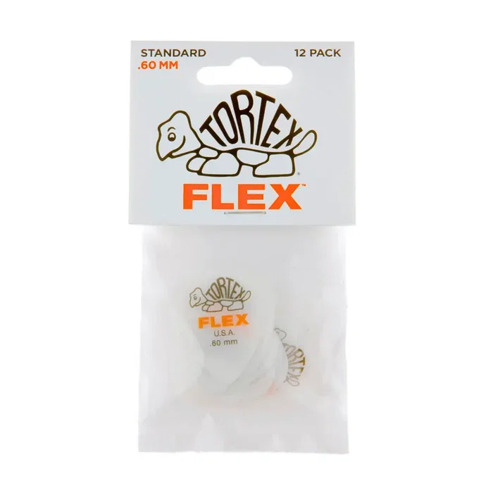 Dunlop Púas Tortex Flex Standard 0,60 mm (Pack de 12)