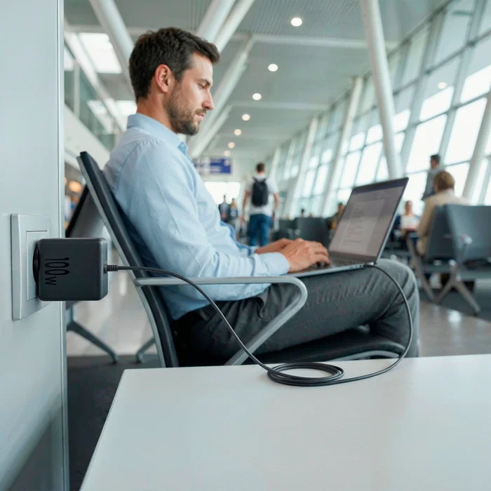 NGS Cargador de Pared GaN 100W GAN100W-C USB-C Negro para Portátil, Smartphone, Tablet - Tecnología PD 3.0, Automático 5-20V, 1 Puerto NGS Cargador de Pared GaN 100W GAN100W-C USB-C Negro para Portátil, Smartphone, Tablet - Tecnología PD 3.0, Automático 5-20V, 1 Puerto