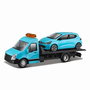 Color Baby Camion Remolque con Coche Metal escala 1:43 Street Fire Die Cast Plastic para +3 años Surtidos