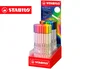 STABILO Pen 68 Brush Arty Line con punta de pincel, expositor de 80 unidades colores surtidos