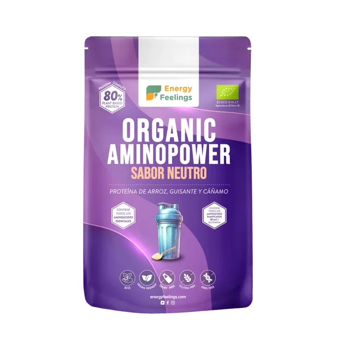 ENERGY FEELINGS ORGANIC AMINOPOWER 80% neutro 500gr ENERGY FEELINGS ORGANIC AMINOPOWER 80% neutro 500gr