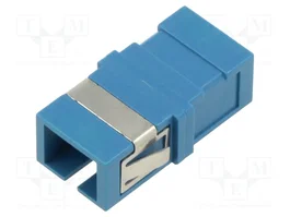 LogiLink Adaptador de Fibra SC Simplex, 12 piezas, azul, sin pestaña
