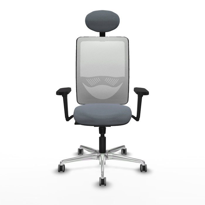 PIQUERAS Y CRESPO Silla de oficina Zulema con Mecanismo Sincro, Gris y Blanco PIQUERAS Y CRESPO Silla de oficina Zulema con Mecanismo Sincro, Gris y Blanco