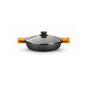 BRA Cazuela baja con tapa de aluminio antiadherente 20 cm - Capacidad 1.5L - Diámetro 20 cm Alto 6 cm BRA Cazuela baja con tapa de aluminio antiadherente 20 cm - Capacidad 1.5L - Diámetro 20 cm Alto 6 cm