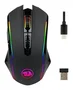 Redragon M910-KS Ranger Lite RGB Ratón Ergonómico para Gaming, Conexión USB/2.4GHz, 9 Botones, 4000 DPI, Negro