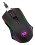 Redragon M910-KS Ranger Lite RGB Ratón Ergonómico para Gaming, Conexión USB/2.4GHz, 9 Botones, 4000 DPI, Negro