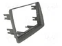 ACV Bastidor de montaje de radio para Fiat Panda 2003+, 2 DIN, gris