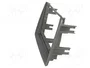 ACV Bastidor de montaje de radio para Fiat Panda 2003+, 2 DIN, gris