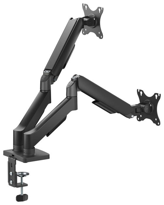 Aisens Soporte de Mesa Eco Contrapeso para 2 Monitores 17-32 pulgadas, Negro