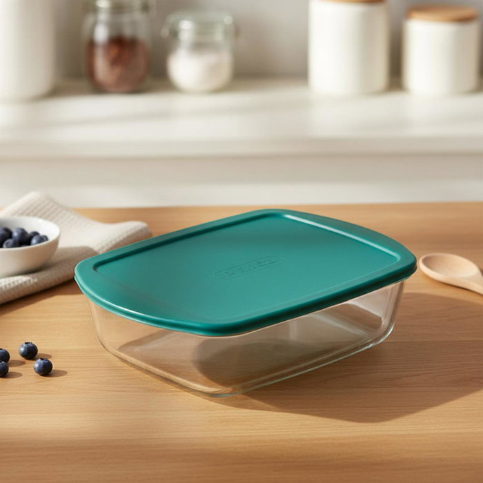 Pyrex Cook&Store PX Recipiente Rectangular Verde 1,1L Pyrex Cook&Store PX Recipiente Rectangular Verde 1,1L