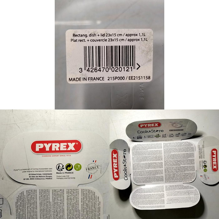 Pyrex Cook&Store PX Recipiente Rectangular Verde 1,1L Pyrex Cook&Store PX Recipiente Rectangular Verde 1,1L