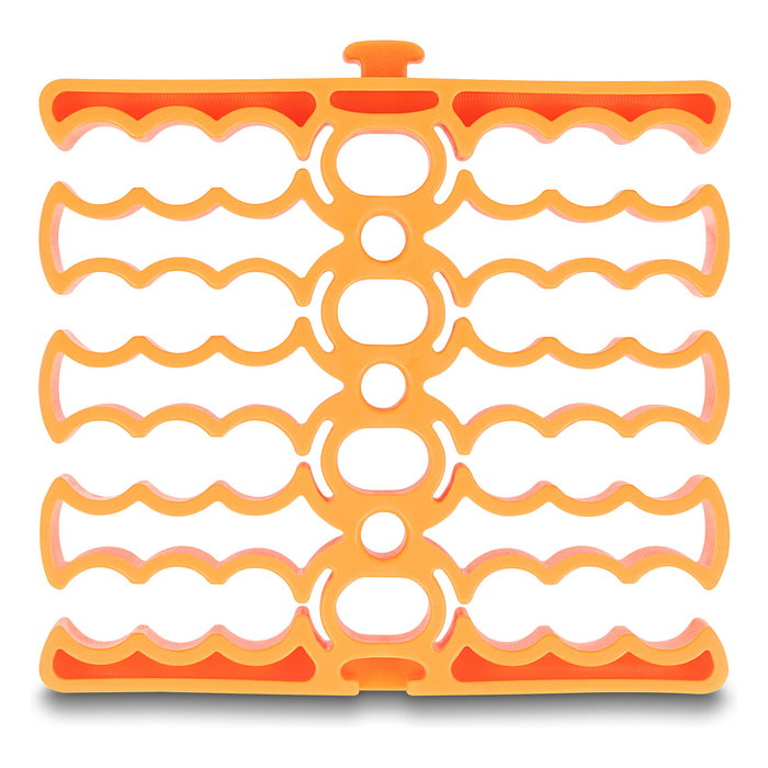 DeLOCK Organizador de cables con 24 entradas naranja 66255