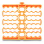 DeLOCK Organizador de cables con 24 entradas naranja 66255