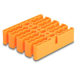 DeLOCK Organizador de cables con 24 entradas naranja 66255