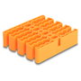 DeLOCK Organizador de cables con 24 entradas naranja 66255