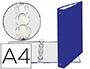 Exacompta Carpeta de 4 Anillas 30mm Din A4 Cartón Forrado Azul