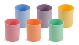 Cubilete Faibo Plastico Pastel Surtido (Set de 10)