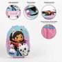 Cerdá Mochila Infantil Trolley 3D La Casa de Muñecas de Gabby Pink