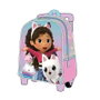 Cerdá Mochila Infantil Trolley 3D La Casa de Muñecas de Gabby Pink