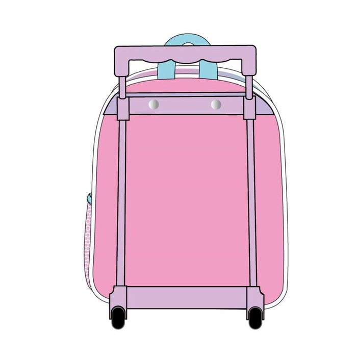 Cerdá Mochila Infantil Trolley 3D La Casa de Muñecas de Gabby Pink