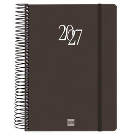 Finocam Agenda de Espiral Negra 155x212mm