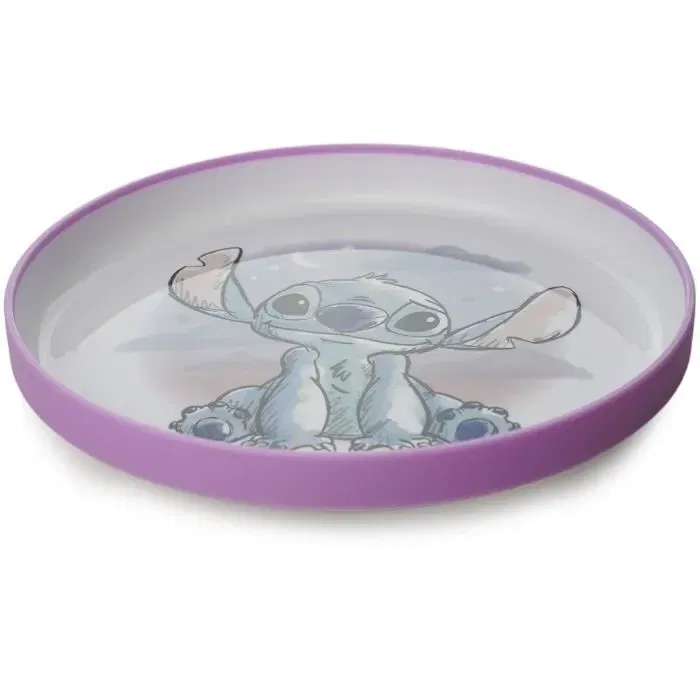 Disney Baby AAAOA51074 Set de Comida de 3 Piezas Lilo y Stitch: Taza, Tazón y Plato Antideslizante