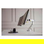 BakkerElkhuizen BE Flexible Dual Brazo Monitor para 2 Pantallas con Abrazadera, Ajustable, 17" a 35", Hasta 20 kg, Blanco