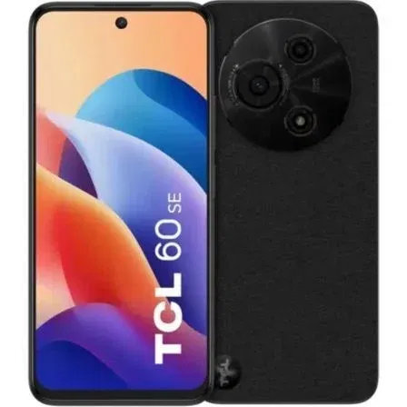 TCL 60 SE Smartphone, 6.67" HD+, 8GB RAM + 512GB, 5G, Cámara 50MP, Batería 5200 mAh, Android 15 - Color Negro