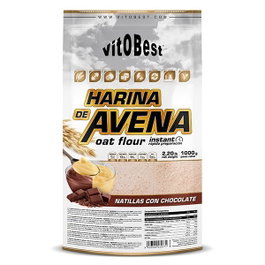 VIT.O.BEST Harina de Avena Sabor Natillas con Chocolate 1 kg