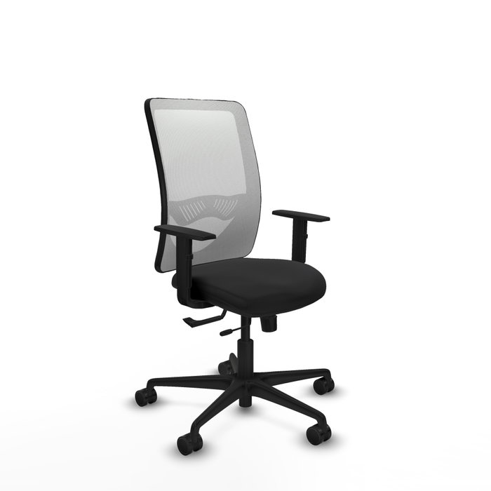 PIQUERAS Y CRESPO Silla de oficina Zulema con mecanismo Sincro/Traslack, Negro y Blanco PIQUERAS Y CRESPO Silla de oficina Zulema con mecanismo Sincro/Traslack, Negro y Blanco