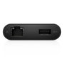 Dell Adaptador USB-C a HDMI VGA Ethernet USB 3.0 Hub Multifunción, Gigabit Ethernet, Plug and Play, Negro