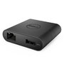 Dell Adaptador USB-C a HDMI VGA Ethernet USB 3.0 Hub Multifunción, Gigabit Ethernet, Plug and Play, Negro