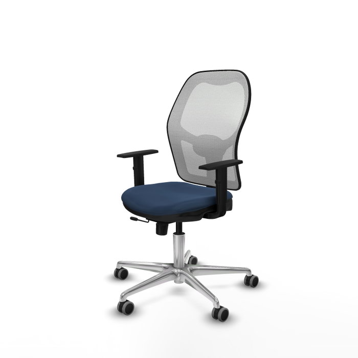 PIQUERAS Y CRESPO Silla de oficina Jorquera Sincro/Traslack Azul marino y Blanco