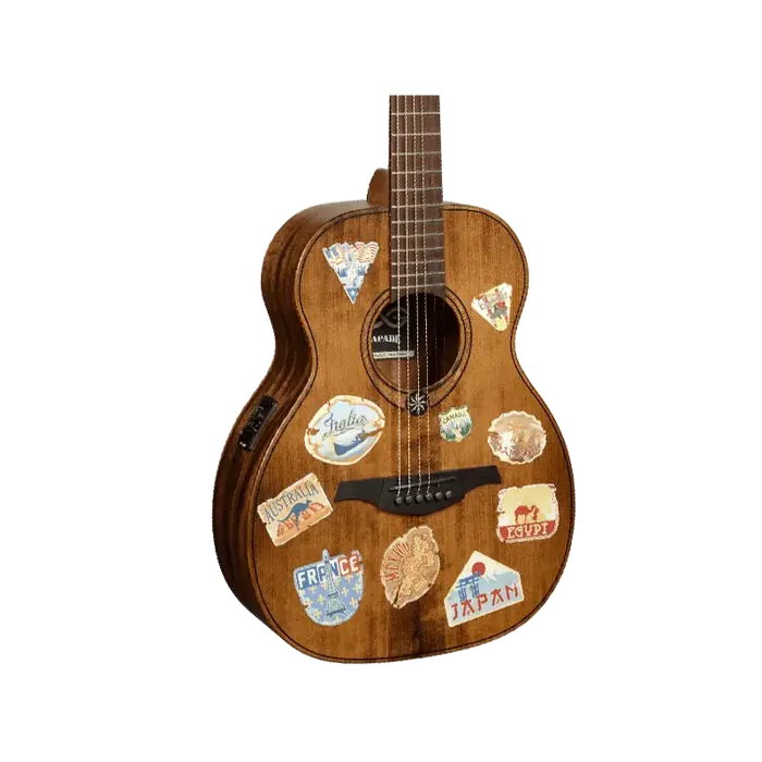 LAG Guitarra Acústica Escapade Globe Trotter Electro Lag Travel Natural Satinado