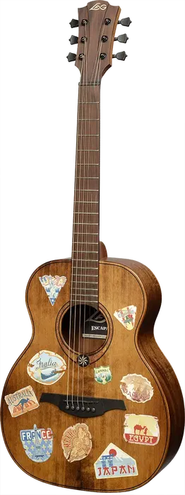 LAG Guitarra Acústica Escapade Globe Trotter Electro Lag Travel Natural Satinado