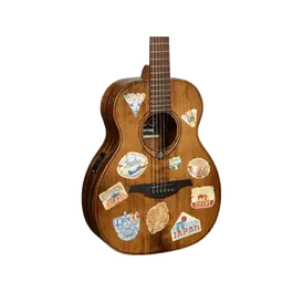 LAG Guitarra Acústica Escapade Globe Trotter Electro Lag Travel Natural Satinado