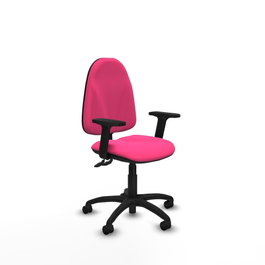 PIQUERAS Y CRESPO Silla de oficina Algarra Rosa con Brazos 2D