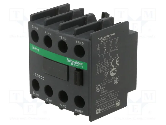 SCHNEIDER ELECTRIC LADC22 Contactores Auxiliares NC x2 + NA x2 SCHNEIDER ELECTRIC LADC22 Contactores Auxiliares NC x2 + NA x2