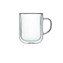 Luigi Bormioli Sublime Mug Térmico de Vidrio Borosilicato Doble Pared 350 Ml (2 Unidades)