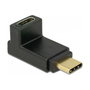 DeLOCK 65914 Adaptador USB Type-C 10 Gbps Angulado Negro