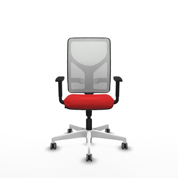 PIQUERAS Y CRESPO Silla de oficina Motilla con mecanismo Sincro, Rojo y Blanco PIQUERAS Y CRESPO Silla de oficina Motilla con mecanismo Sincro, Rojo y Blanco
