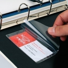 Funda Adhesiva Apli 55X102Mm Bolsillo Para Etiquetas Paquete De 6