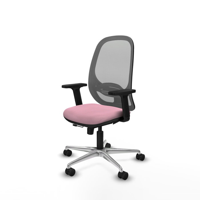 PIQUERAS Y CRESPO Silla de oficina Cilanco Rosa con mecanismo Sincro/Traslack