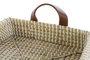DKD Home Decor Set de 2 Bandejas de Decoración Seagrass y PU