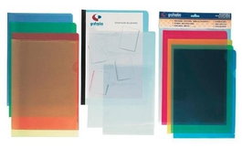 GRAFOPLAS Paquete de 10 fundas para dossier con uñero A4 color amarillo