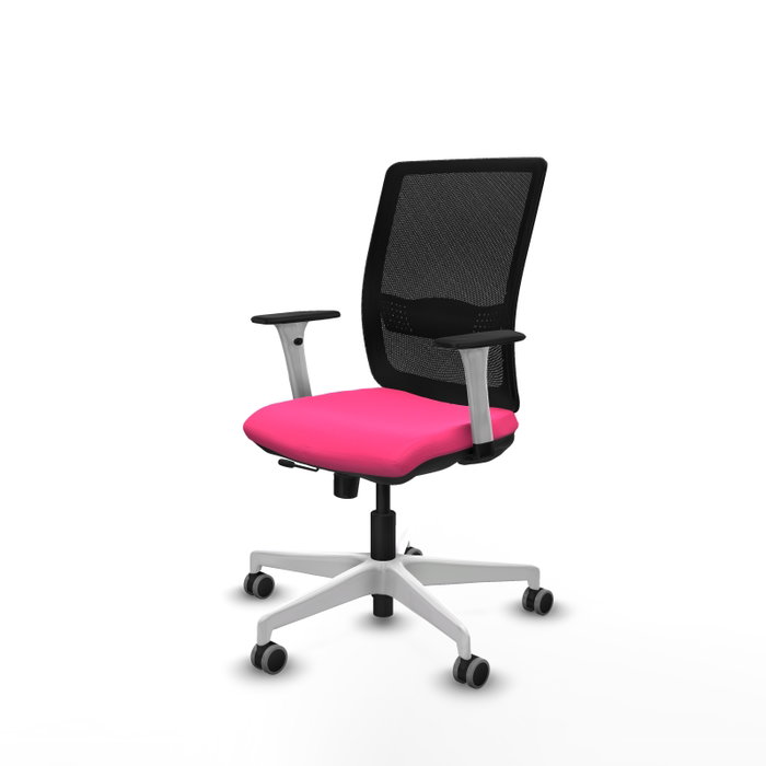 PIQUERAS Y CRESPO Silla de oficina Haches Rosa y Negro