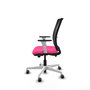 PIQUERAS Y CRESPO Silla de oficina Haches Rosa y Negro