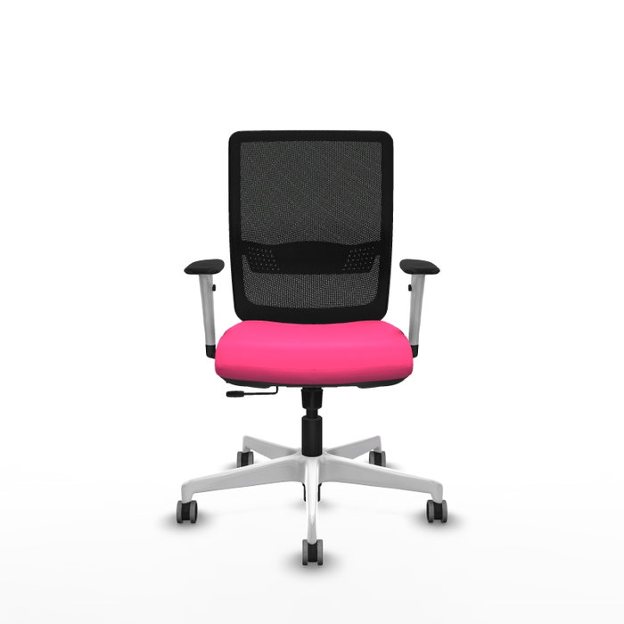 PIQUERAS Y CRESPO Silla de oficina Haches Rosa y Negro