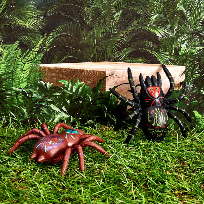 Jeux 2 momes Araña Escurridiza Seche Pleure Marrón Negro para Mayores de 3 Años