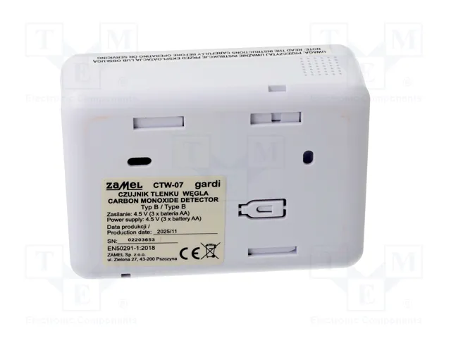 ZAMEL CTW-07 Sensor de Monóxido de Carbono (CO) Electroquímico